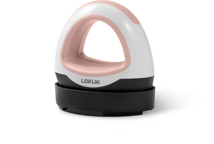 A LOKLiK Mini Heat Press in romance pink