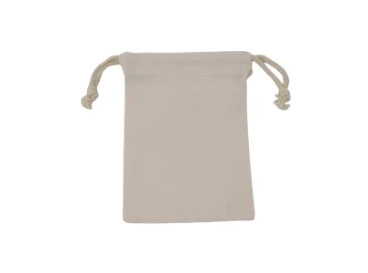 Top view of the empty fabric drawstring LOKLiK Mini Heat Press travel bag