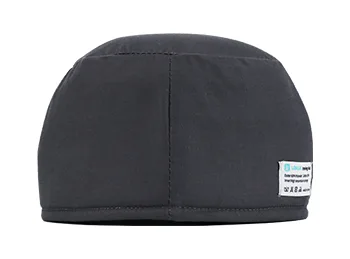 Side view of LOKLiK ImPress™ Hat Ironing Mat in black fabric