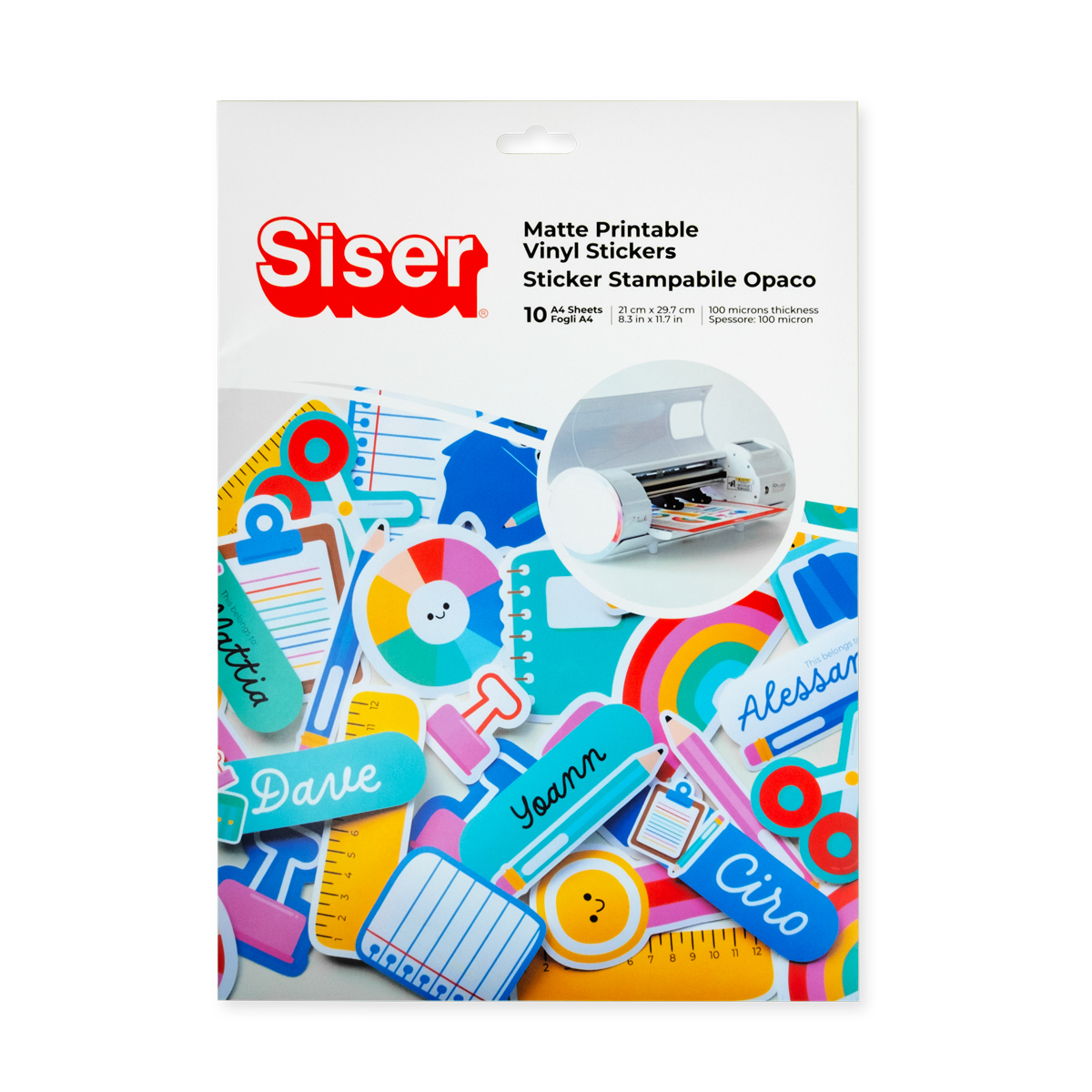 Siser craft pack sticker Matte Printable vinyl- 10 sheets Siser craft pack sticker Matte Printable vinyl- 10 sheets
