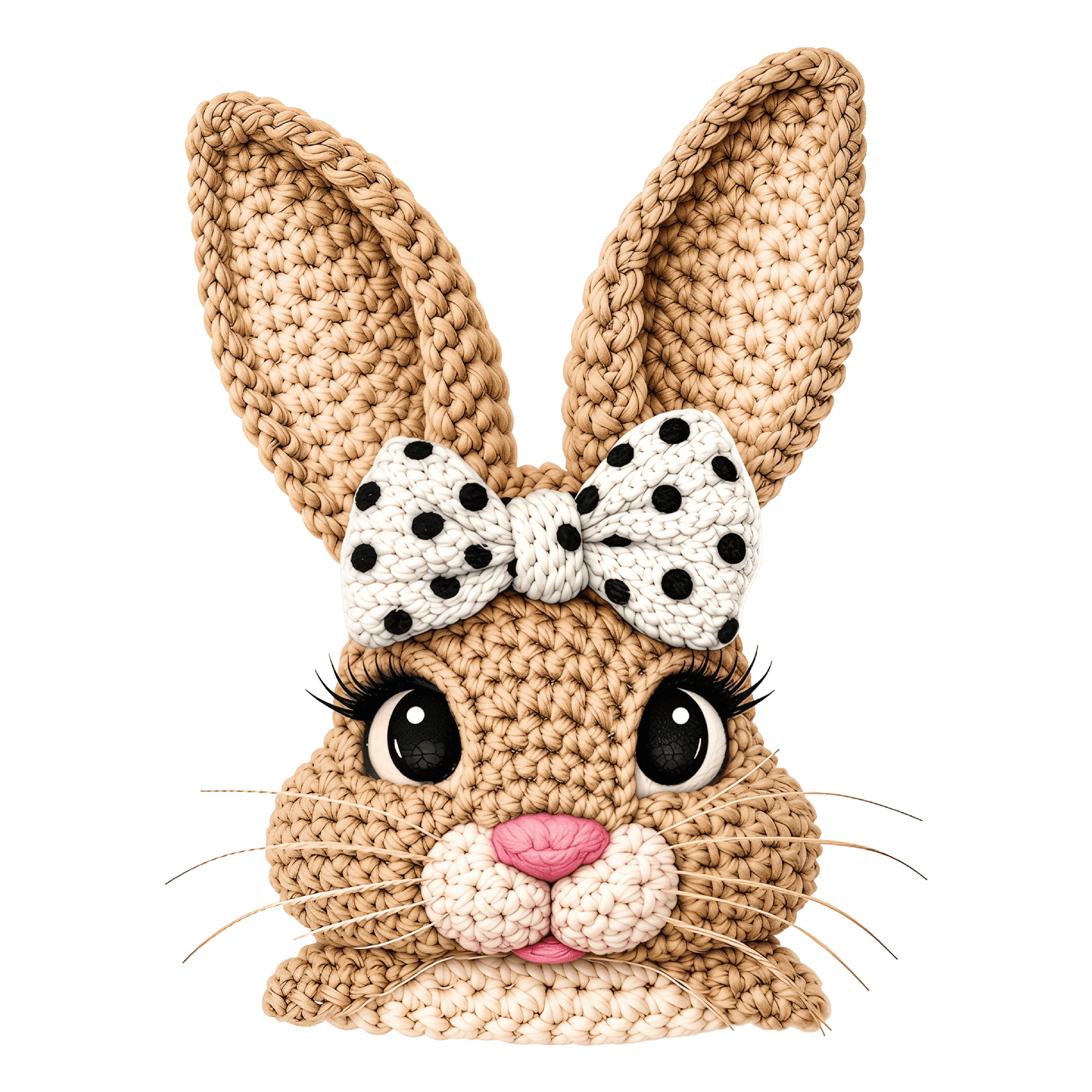 DTF Design kant en klaar –Yarn Crochet Easter Bunny PS0009 DTF Design kant en klaar –Yarn Crochet Easter Bunny PS0009