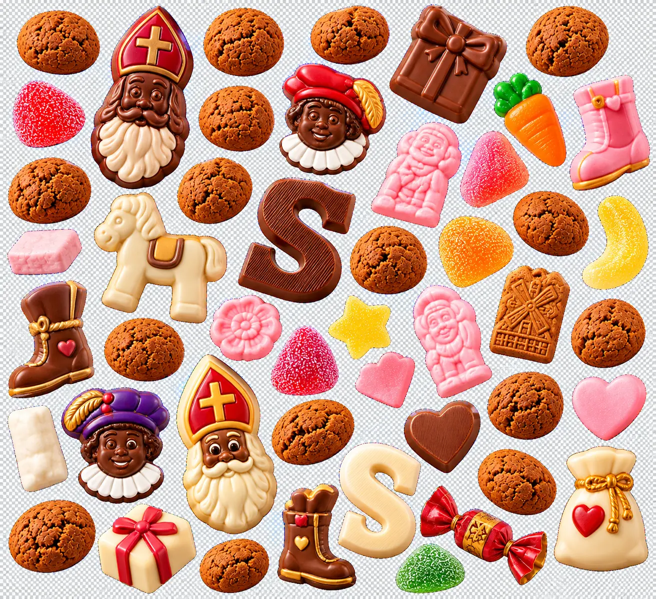 DTF Design kant en klaar – Sinterklaas Pepernootjes DIY SK0006