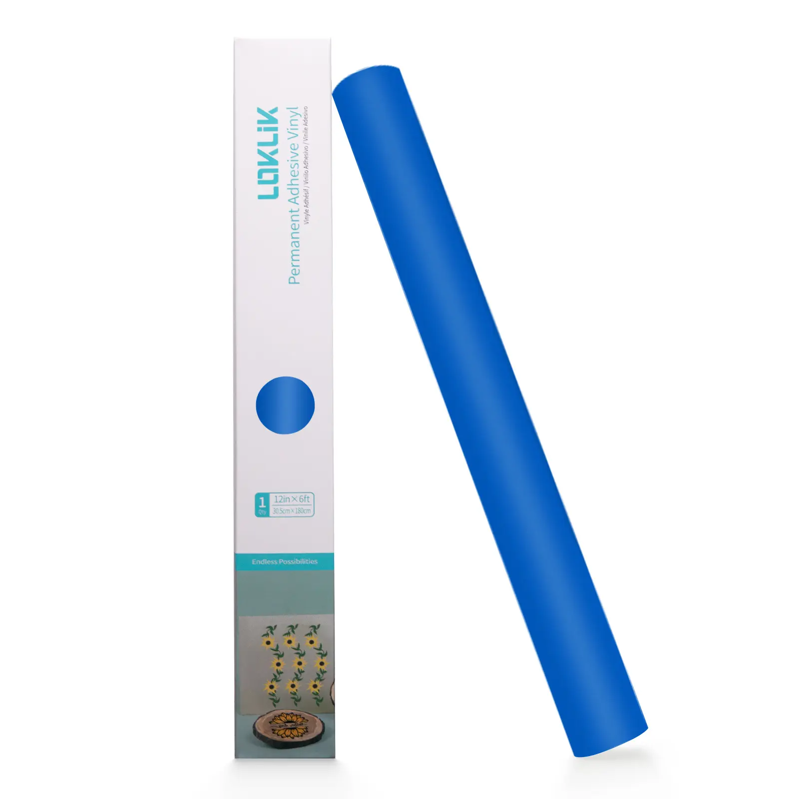 LOKLiK Permanent Adhesive Vinyl Matte - King Blue - 30.5 x 180 cm - Afbeelding 4