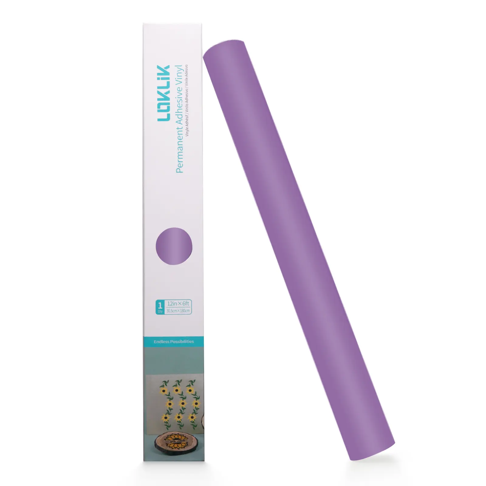 LOKLiK Permanent Adhesive Vinyl Matte - Light Purple - 30.5 x 180 cm - Afbeelding 4