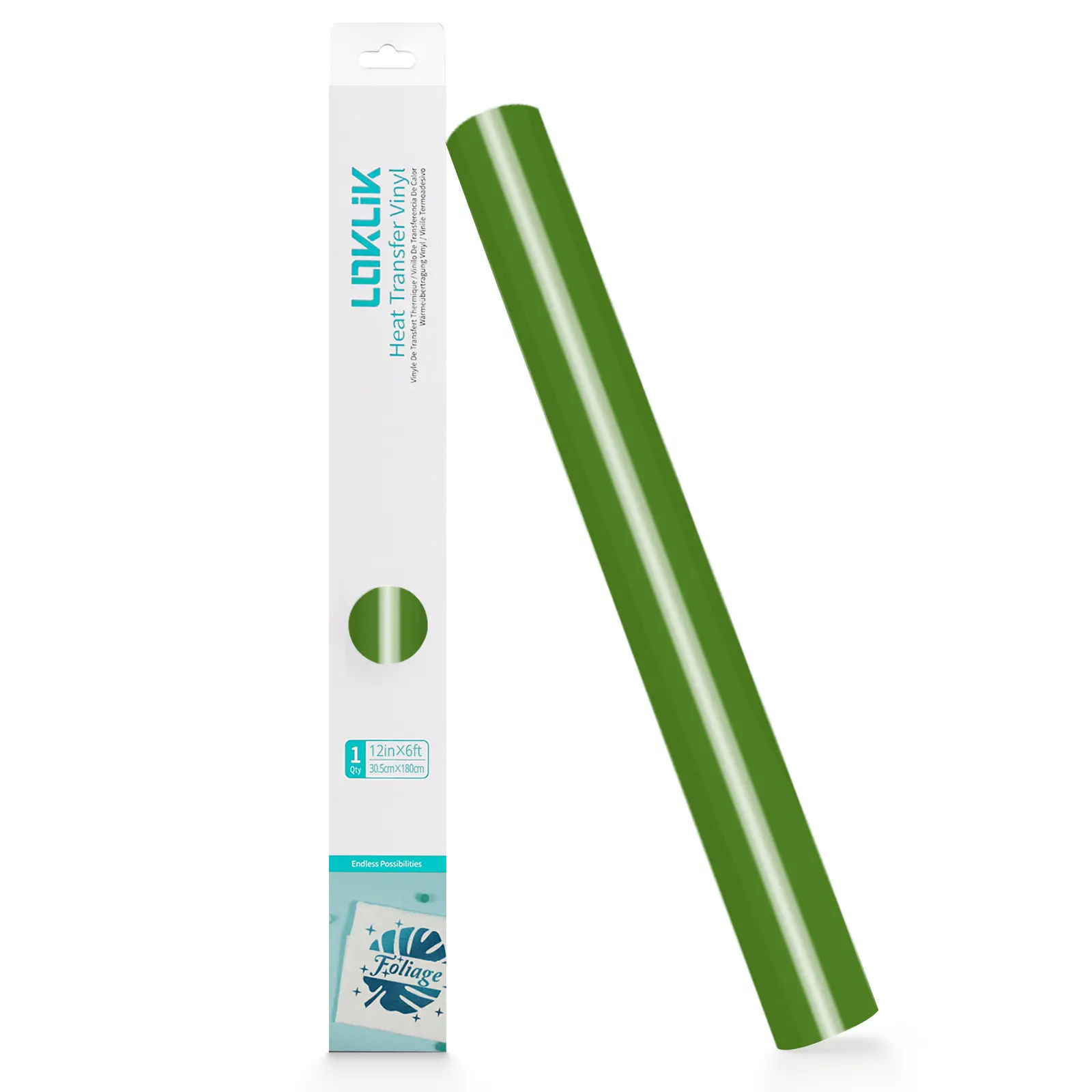 LOKLiK Heat Transfer Vinyl Basic - Grass Green - 30.5 x 180 cm - Afbeelding 5