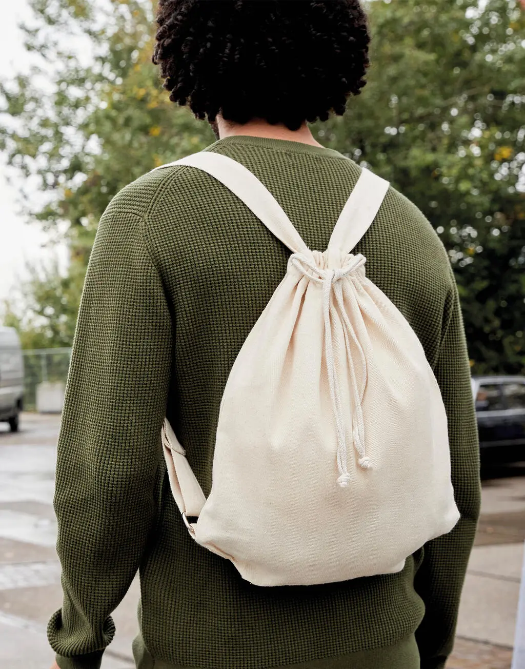 SG Accessories - BAGS Canvas Backpack Straps and Drawstring