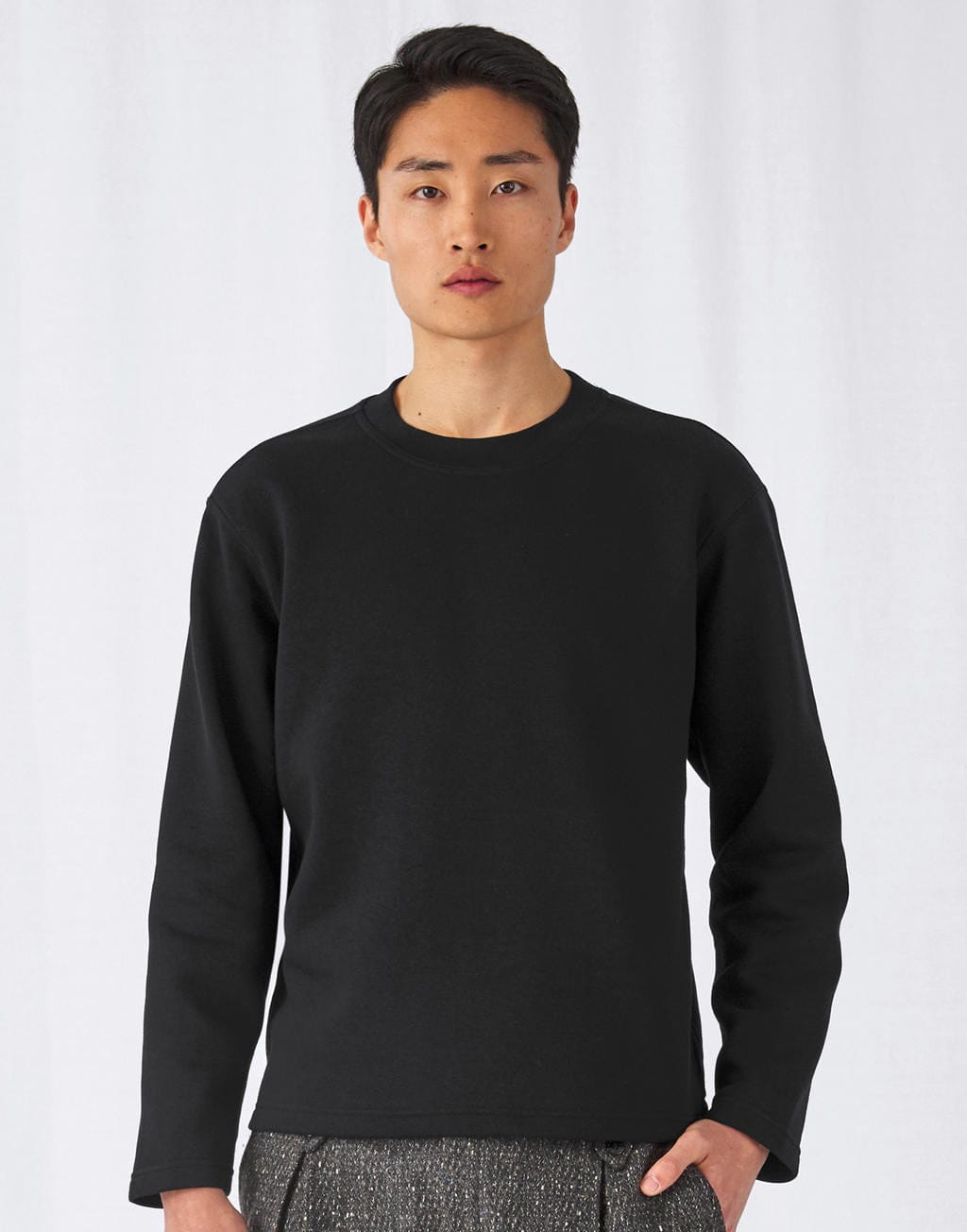 B&C Open Hem Sweatshirt - Decorabel Blanco Textiel