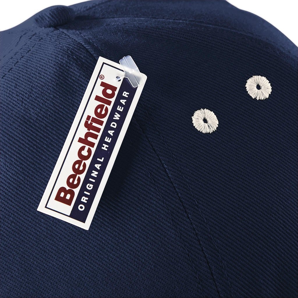 Beechfield Ultimate 5 Panel Cap - Sandwich Peak - Decorabel Blanco Textiel