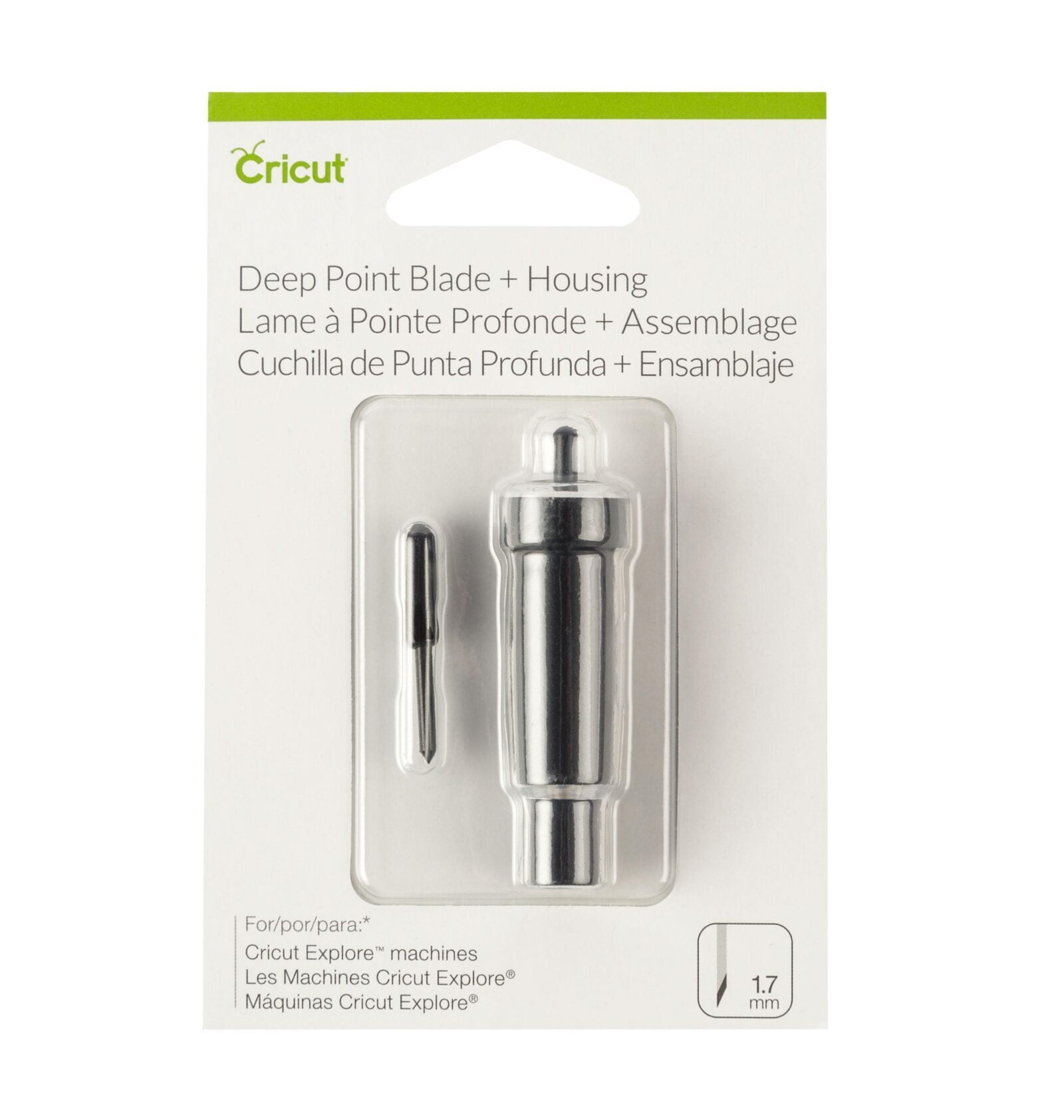 Cricut Deep Point Blade + Housing (2002293) - Decorabel Blanco Textiel