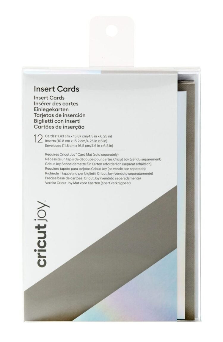 Cricut Insert Cards Gray Silver Holographic (12pcs) (2008799)