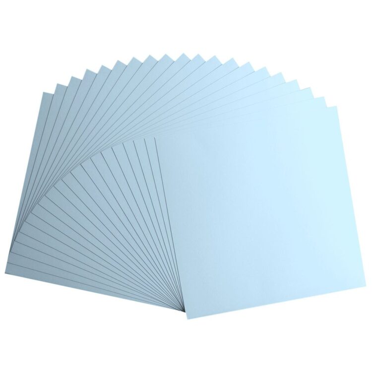 Florence • Cardstock Papier Glad 30,5x30,5cm Glacier