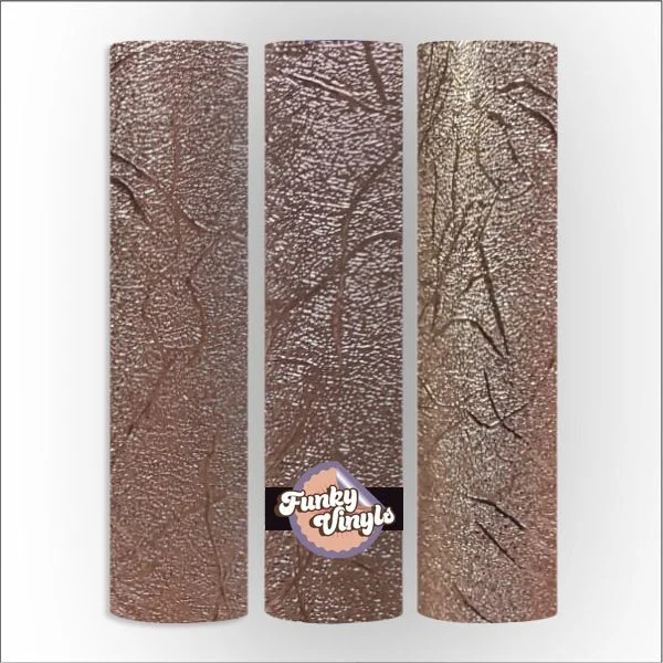FunkyVinyls Rose Gold Leather