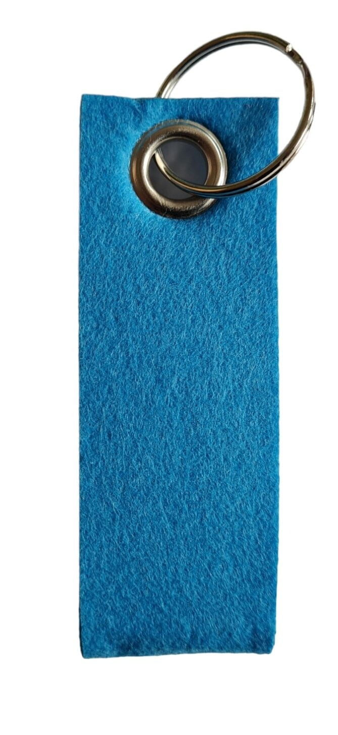 Vilt Sleutelhanger Licht Blauw