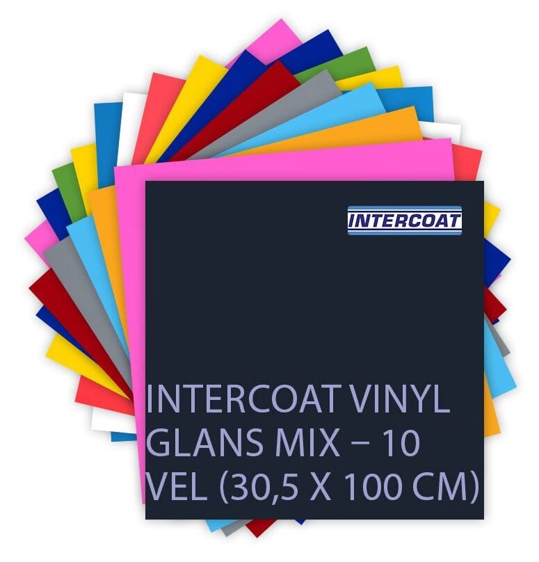 Intercoat Vinyl Glans Mix – 10 vel (30,5 x 100 cm)
