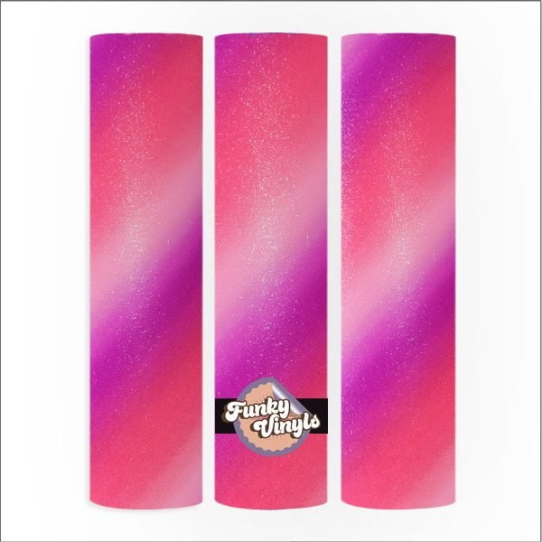 Funky Vinyls Shimmer Glitter Vinyl ( 6 )