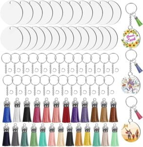 Sublimatie MDF Sleutelhanger met kwast