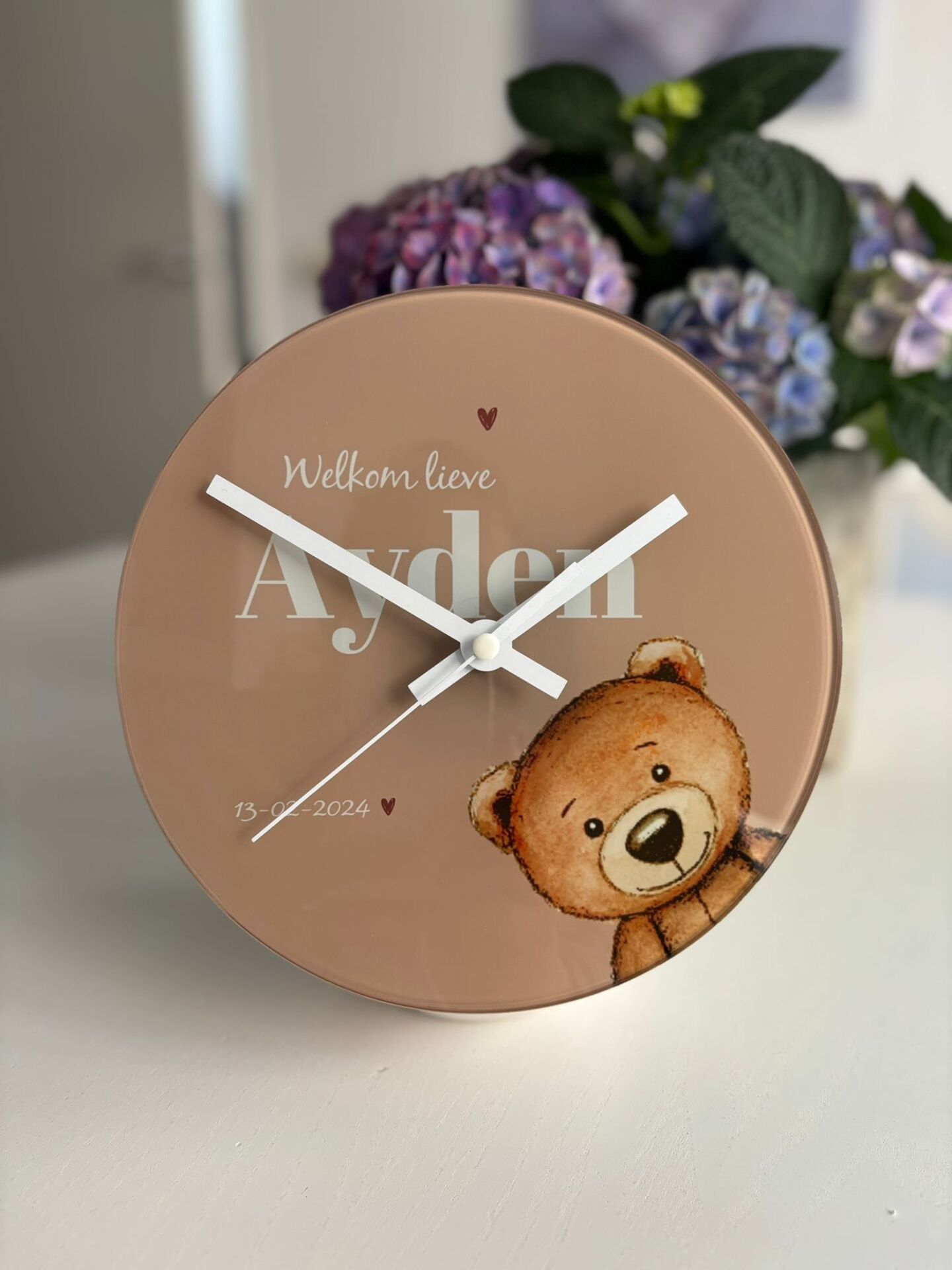 Sublimatie Klok 20cm ROND glas