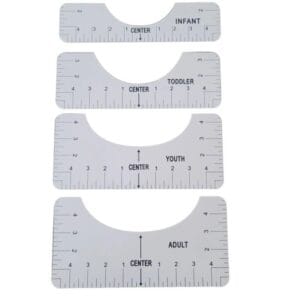 T-shirt Uitlijnhulp set 4 stuks