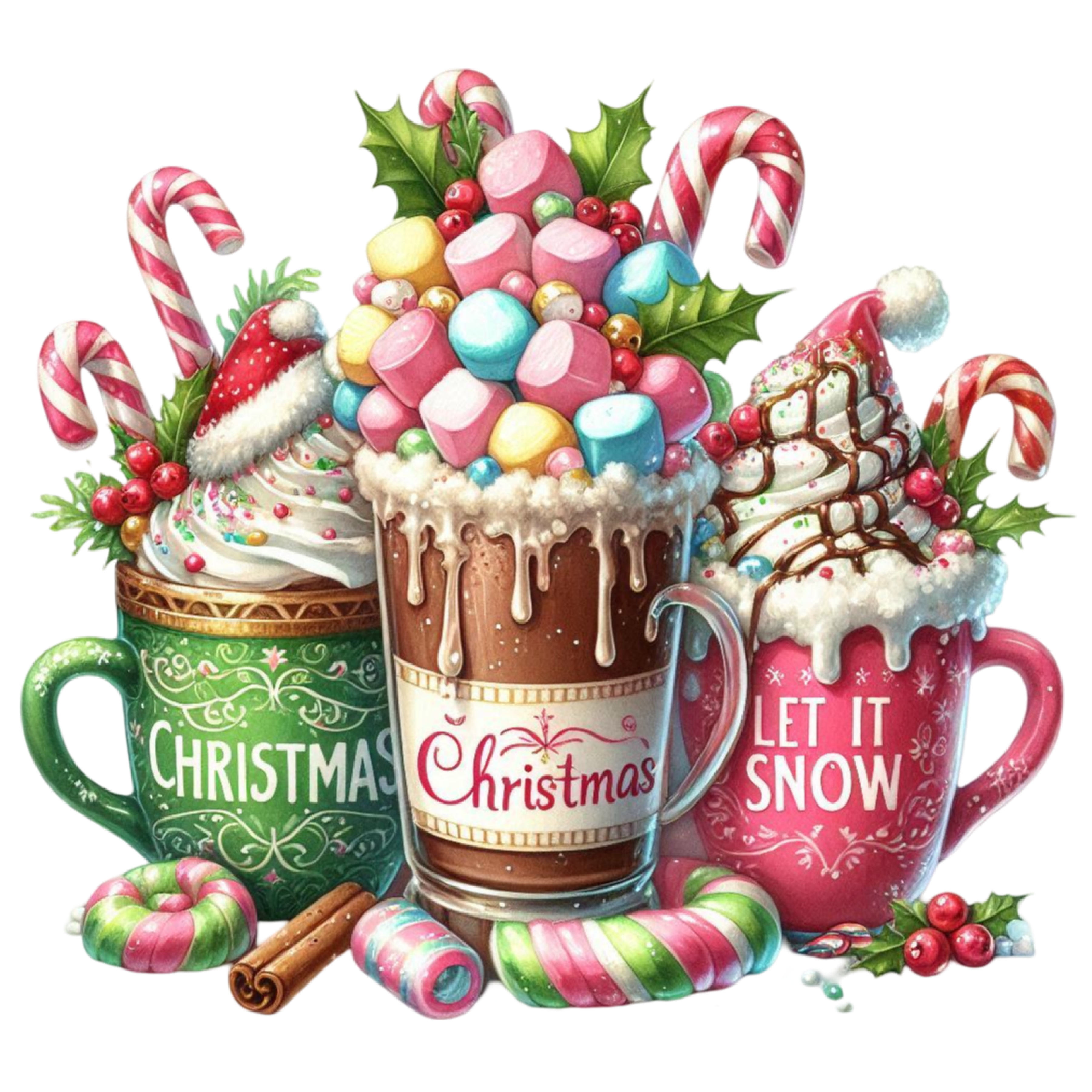DTF Design kant en klaar – Christmas Coffee CH0001