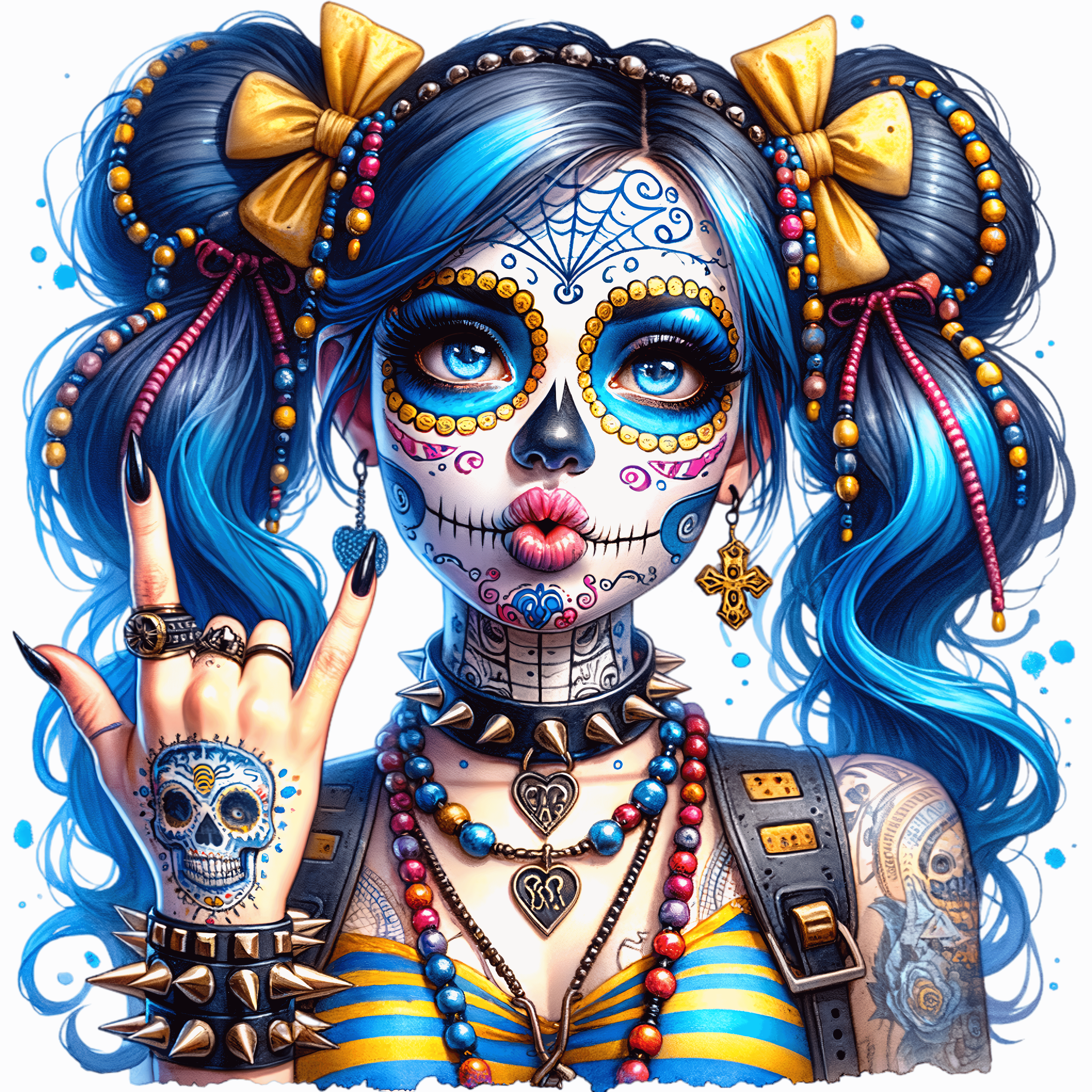 DTF Design kant en klaar – Punk Girl P0004