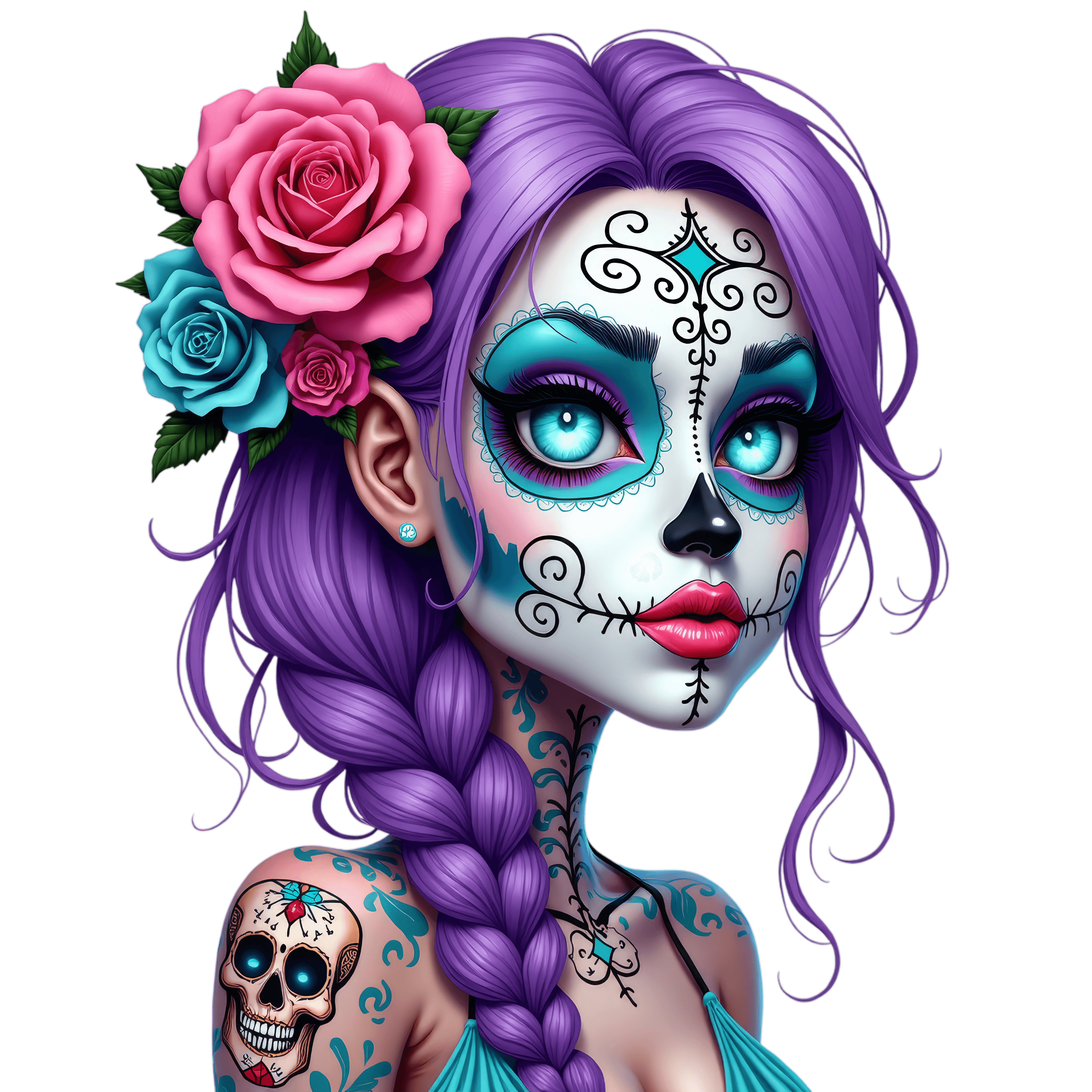 DTF Design kant en klaar – Punk Girl P0007