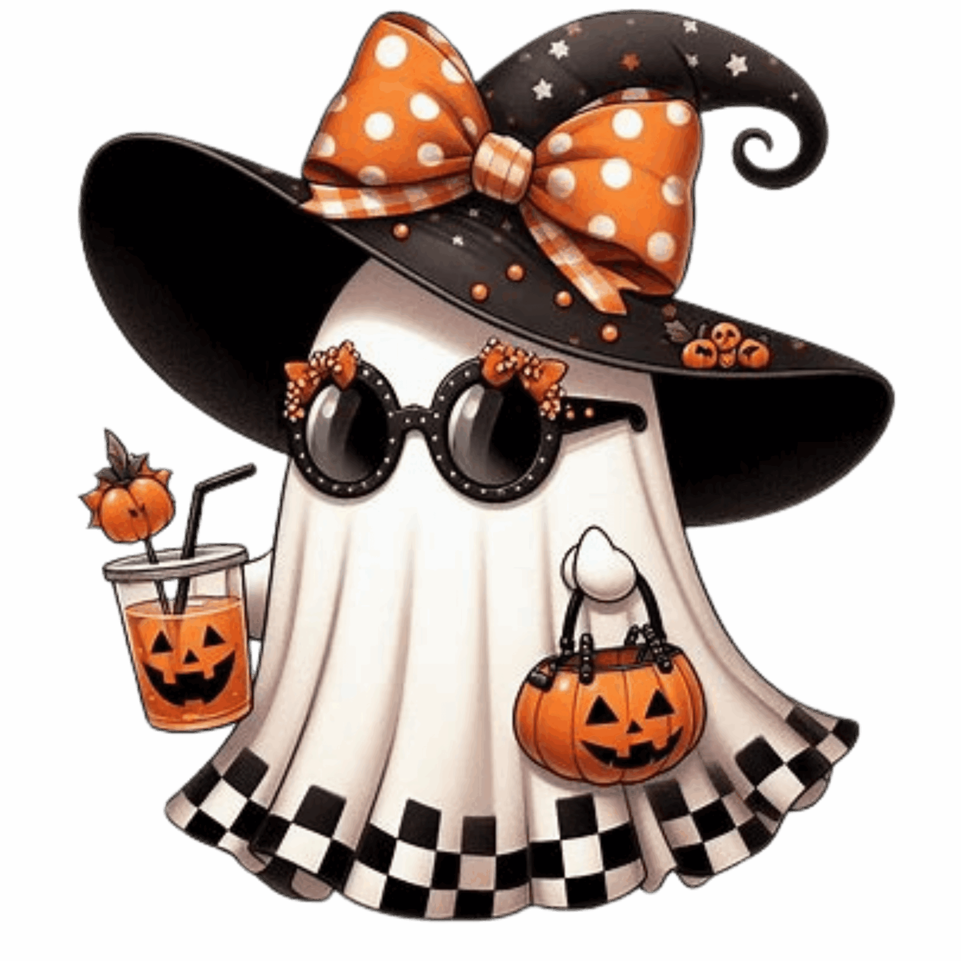 DTF Design kant en klaar – Cute Funny Pumpkin S0003