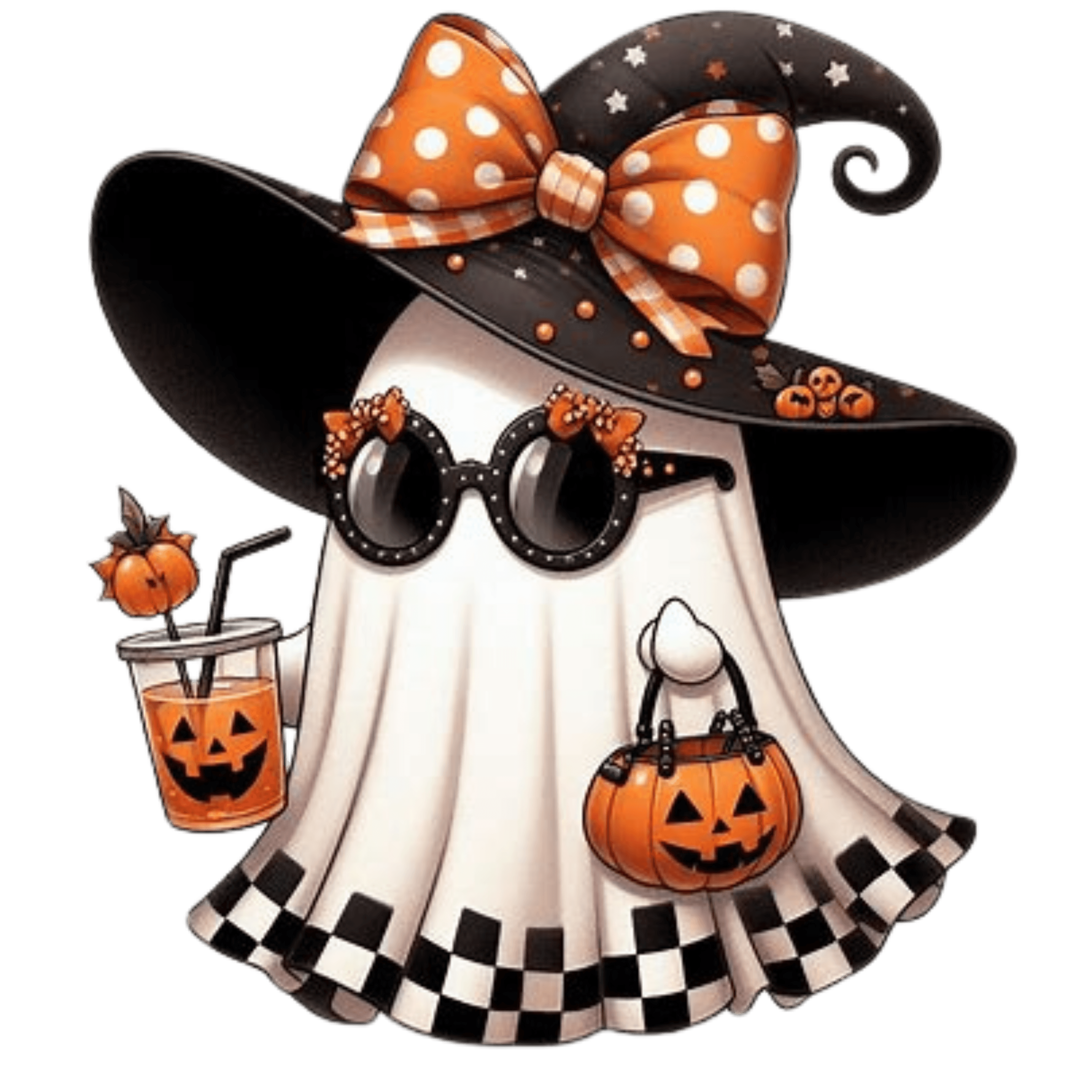 DTF Design kant en klaar – Cute Funny Pumpkin S0003