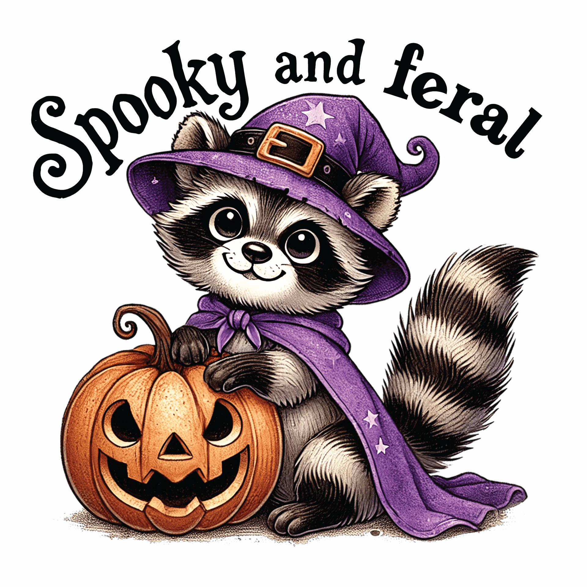 DTF Design kant en klaar – Spooky Cat S0005