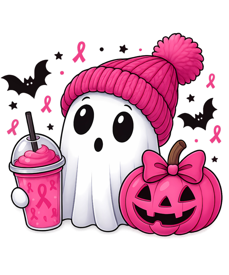 DTF Design kant en klaar –Boo before the cure Breast Cancer A0003