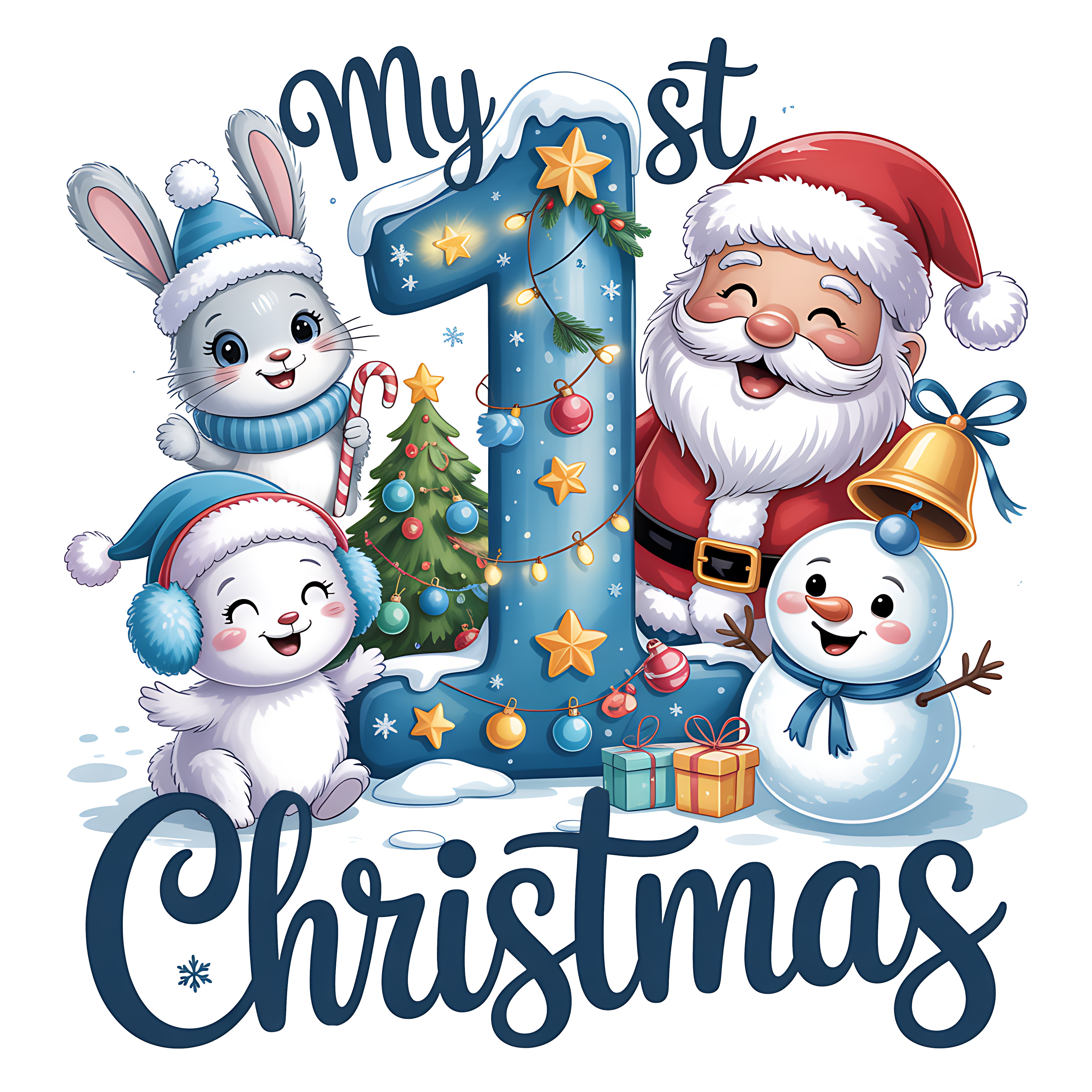 DTF Design kant en klaar – My 1st Christmas Boy CH0007