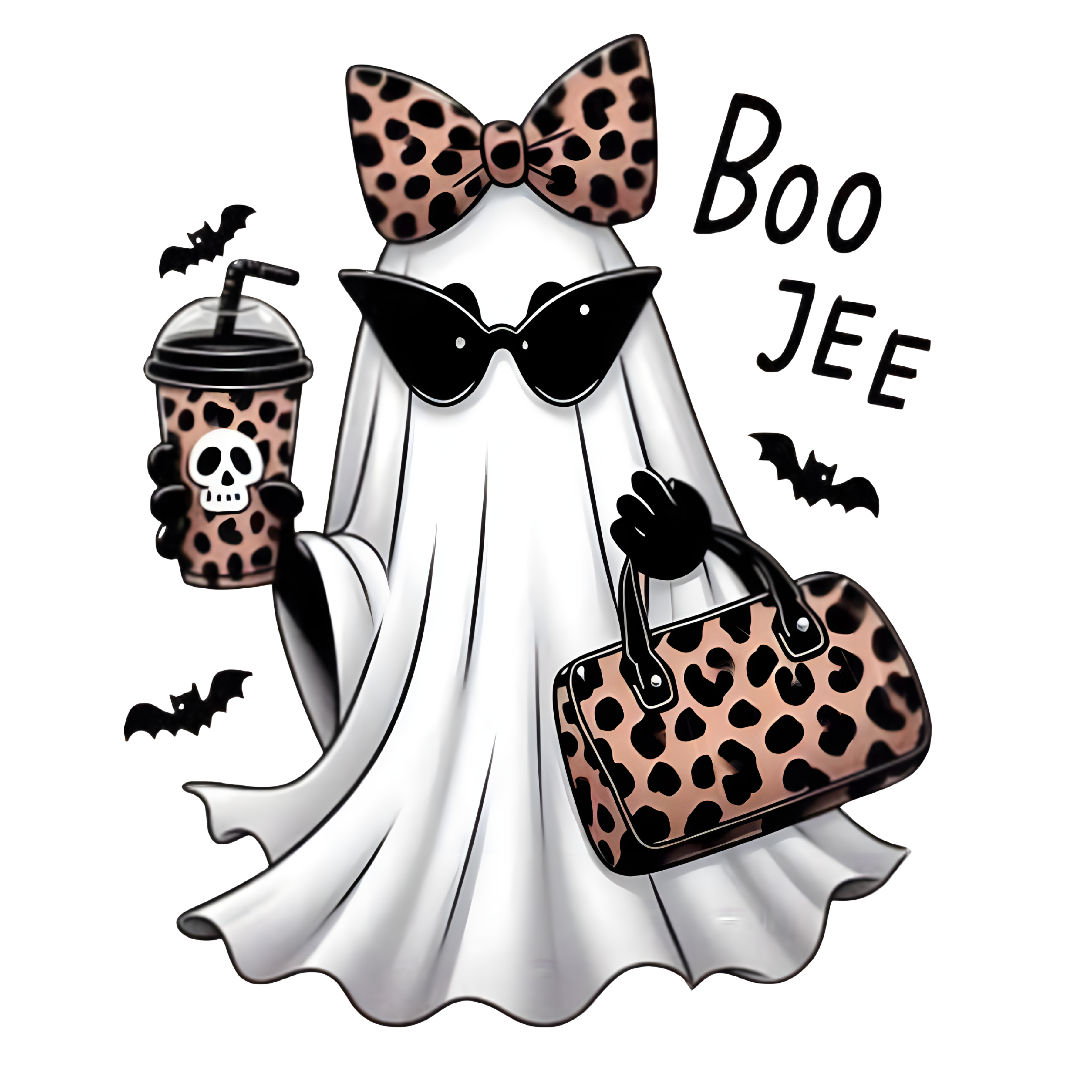 DTF Design kant en klaar – Halloween Boo-Jee Ghost S0008