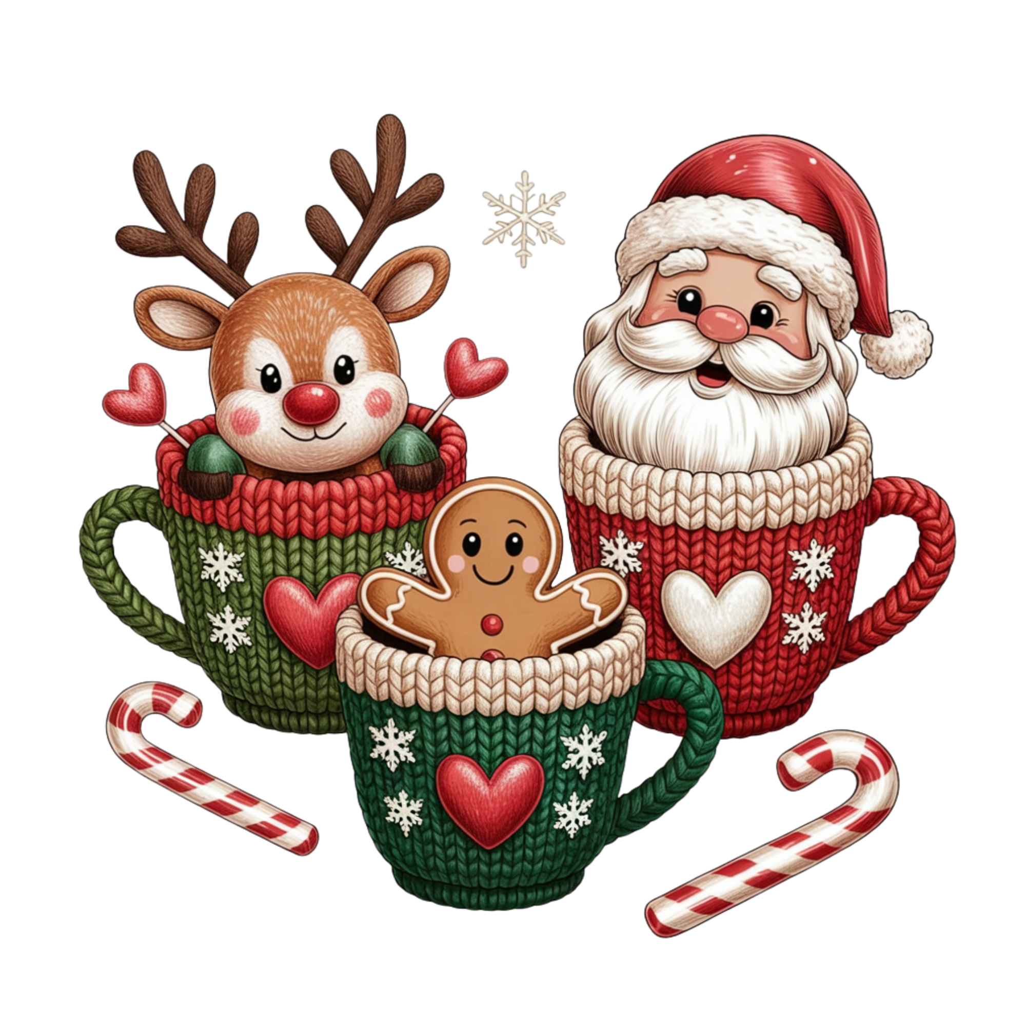 DTF Design kant en klaar –Crochet Christmas CH0017