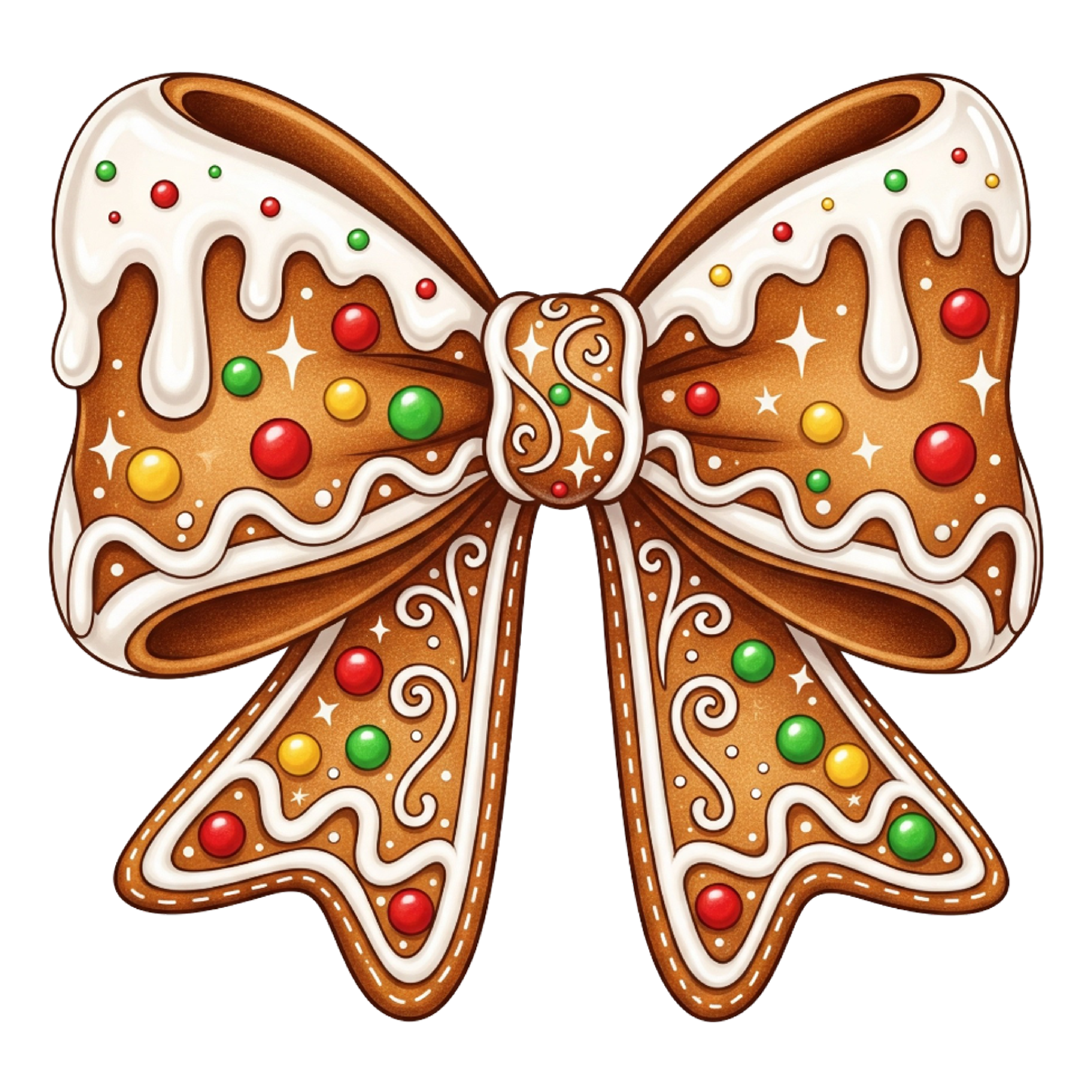 DTF Design kant en klaar –Gingerbread Coquette Bow ST0001