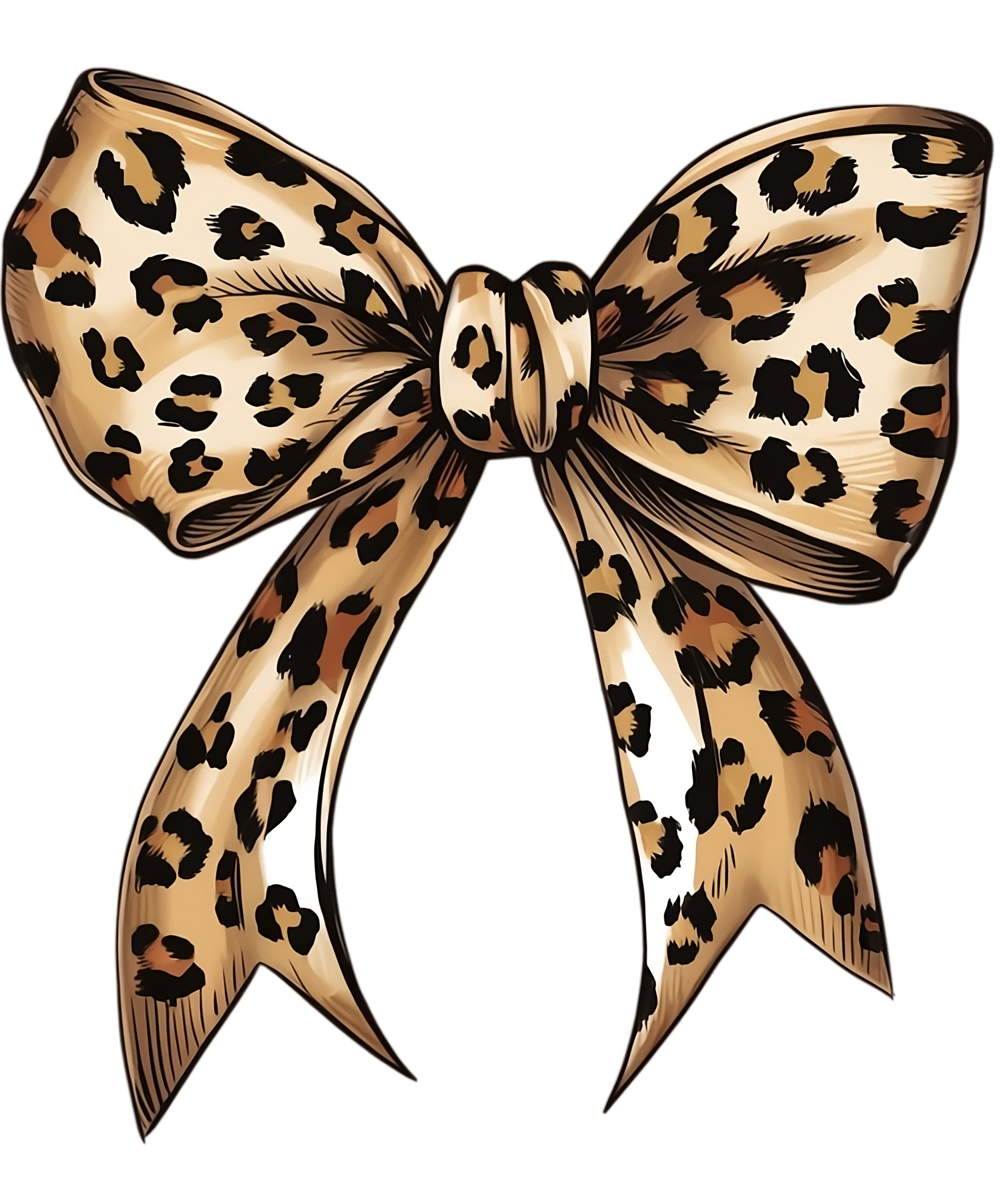 DTF Design kant en klaar –Leopard Coquette Bow ST0005