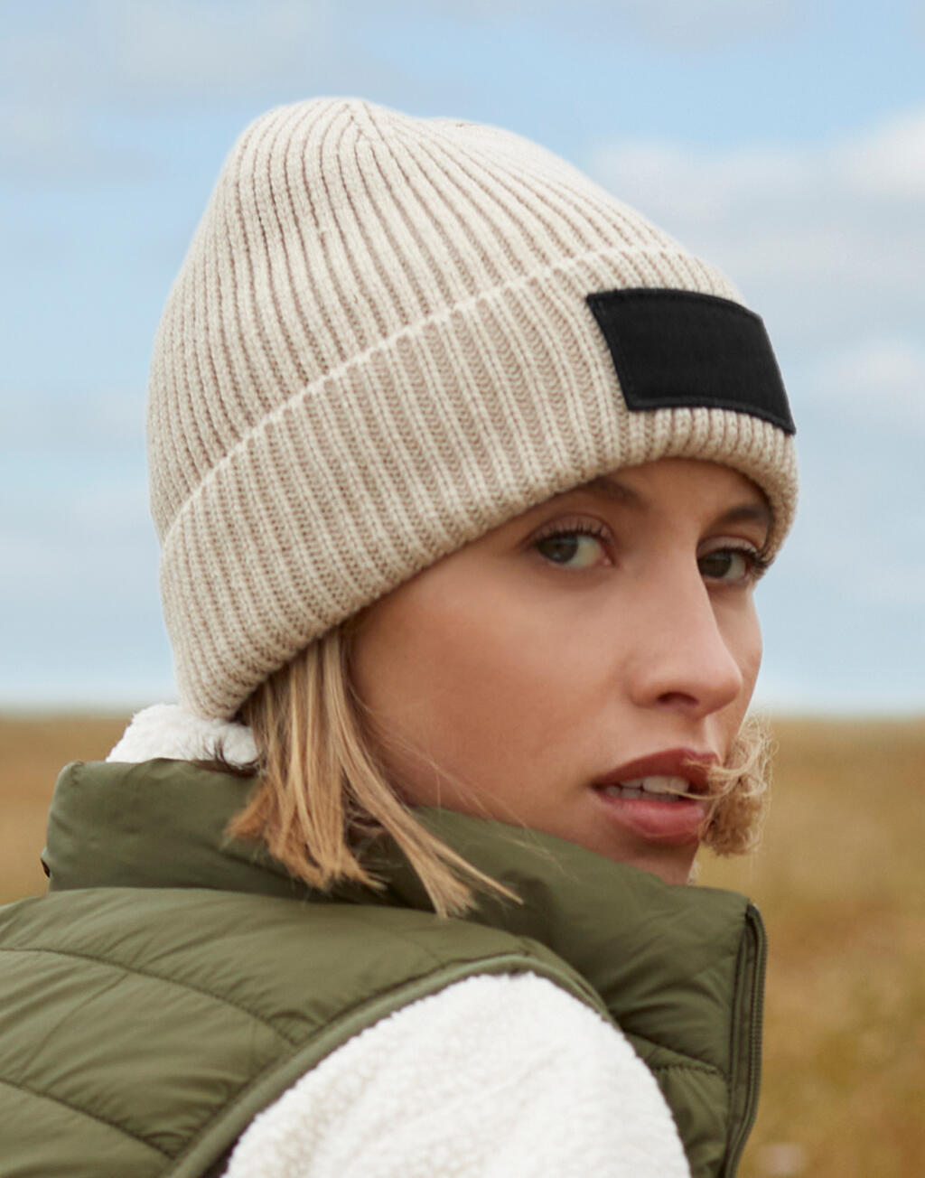Beechfield Fashion Patch Beanie