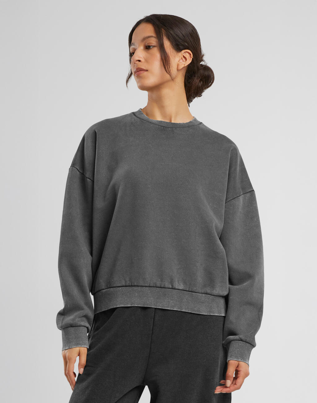 Build Your Brand Ladies Vintage Heavy Crewneck