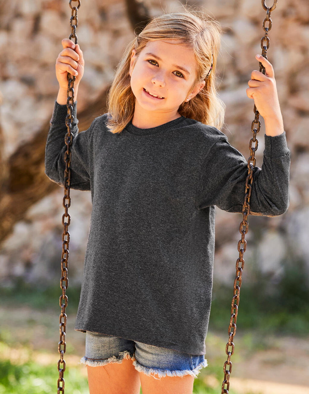 Fruit of the Loom Kids Valueweight Long Sleeve T