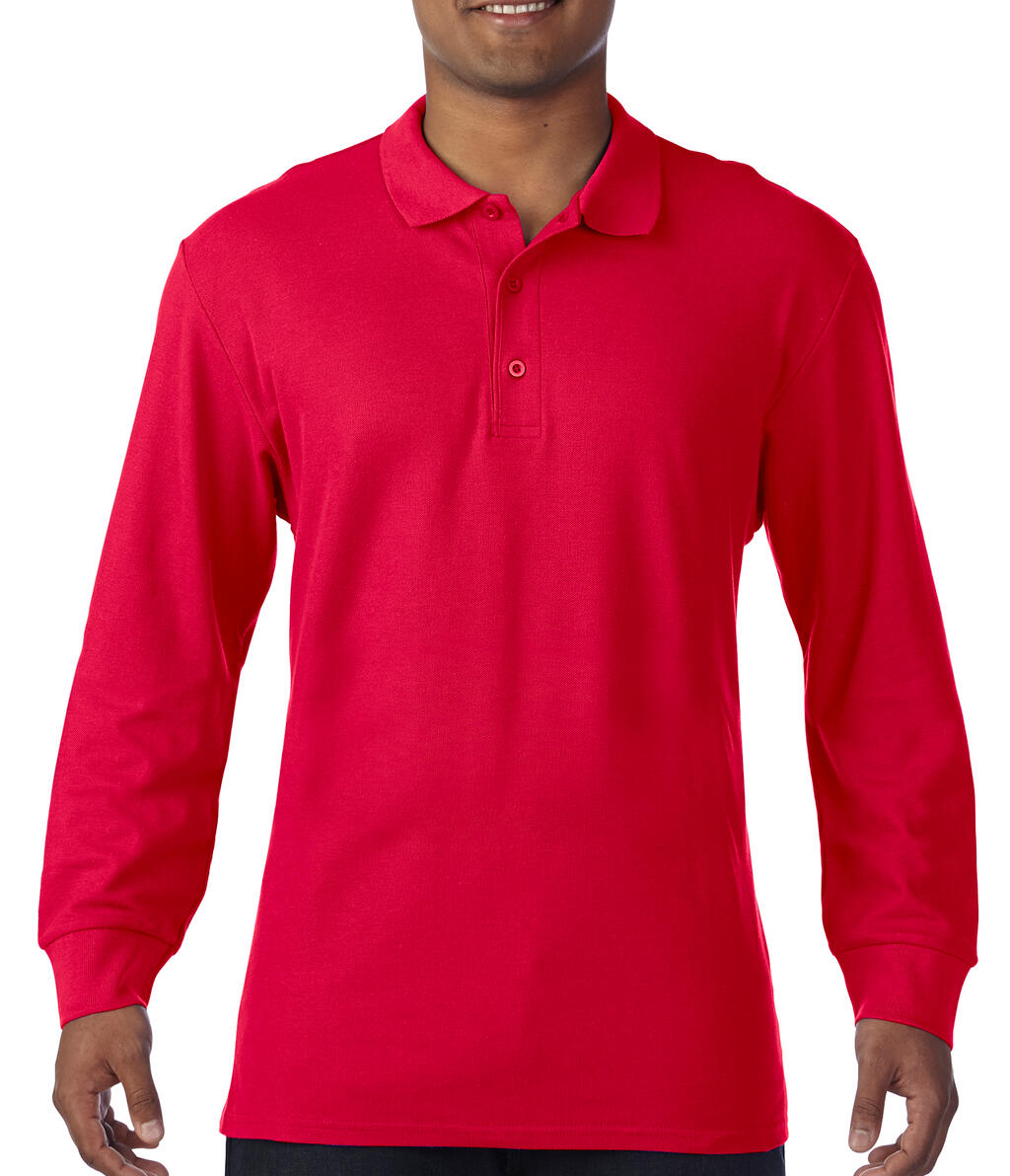 Gildan Premium Cotton Adult Double Piqué Polo LS