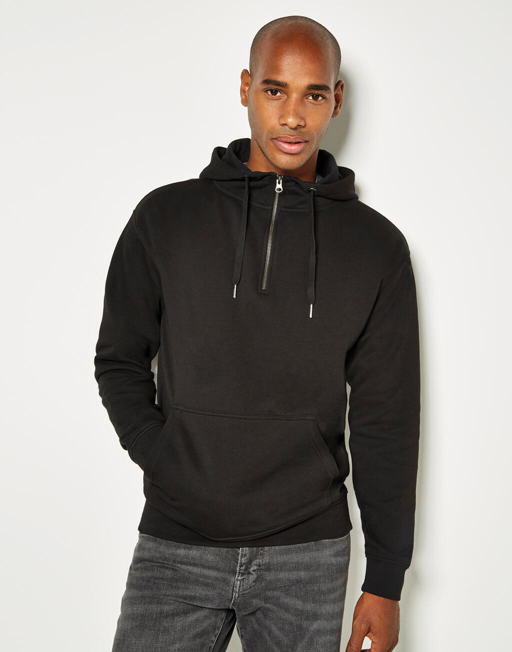 Kustom Kit Regular Fit 1/4 Zip Hoodie