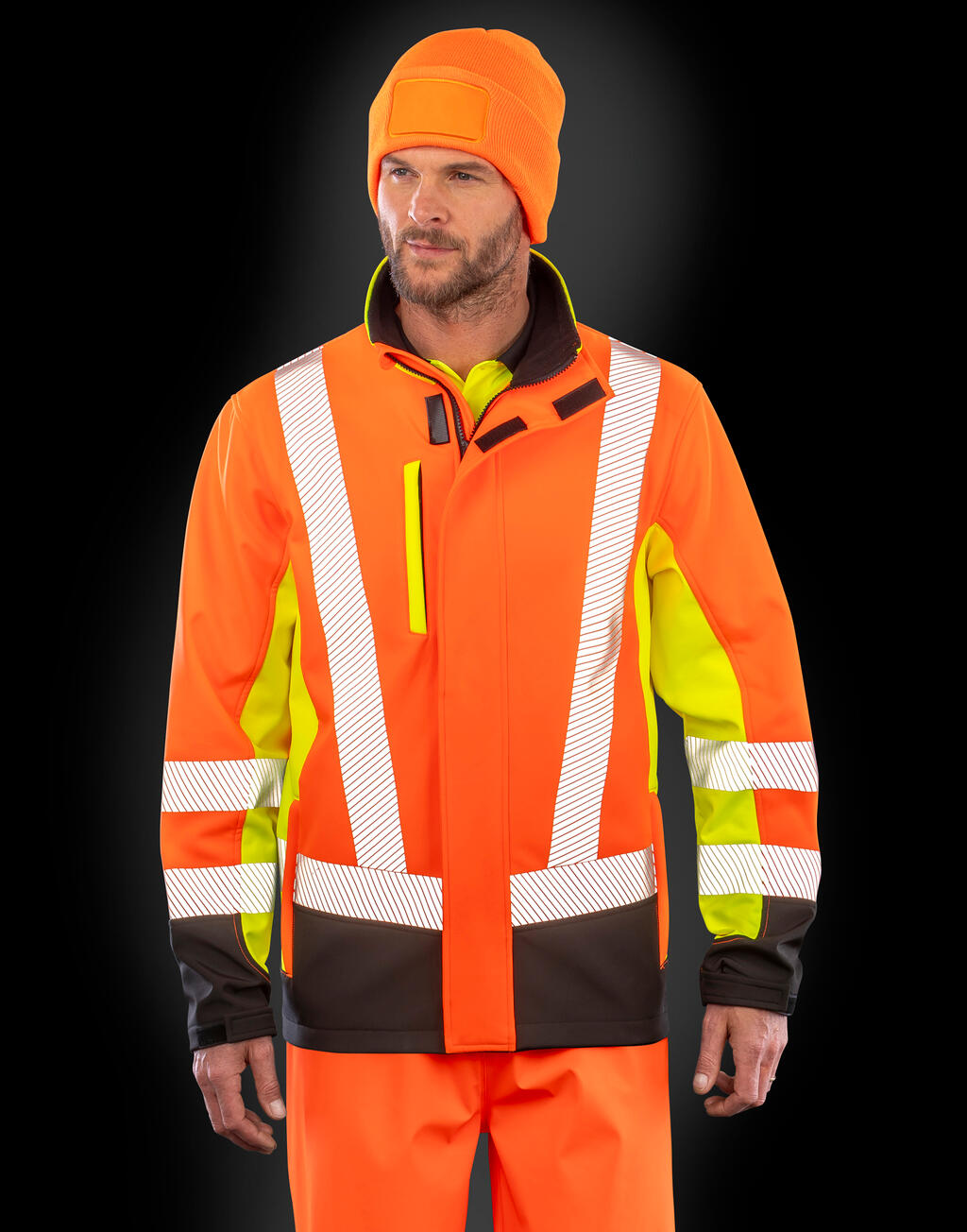 Result Recycled Recycled 3-Layer Printable 3-Tone Safety Softshell
