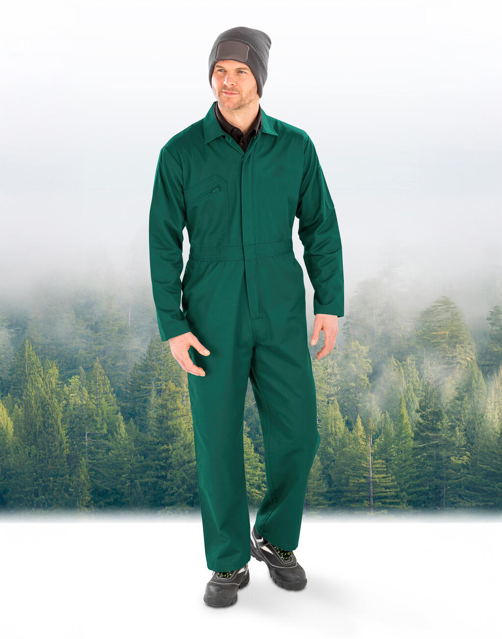 Result Recycled Recycled Action Overall with Zip Front