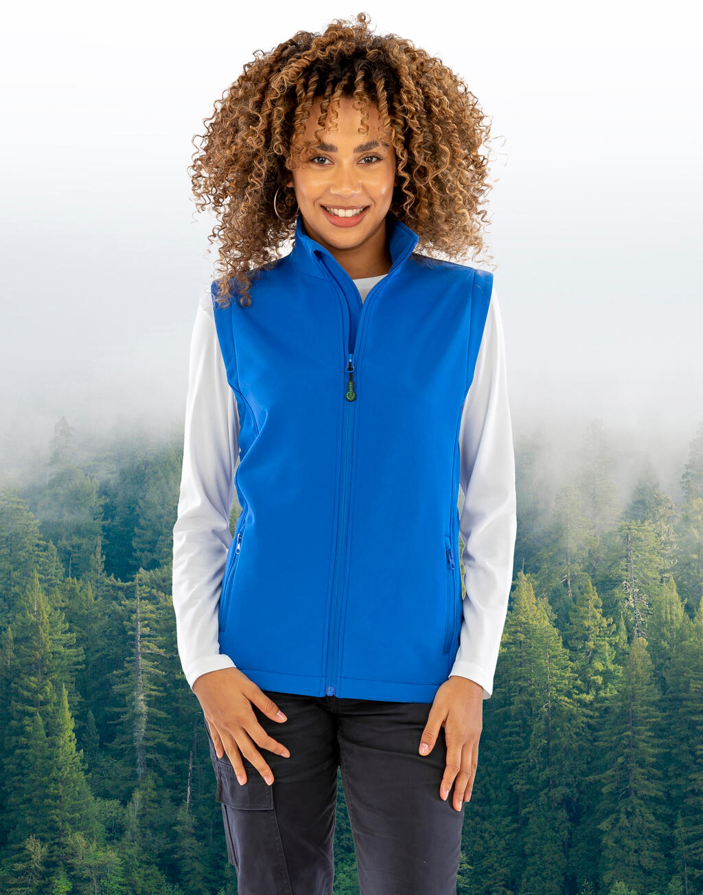 Result Recycled Women’s Recycled 2-Layer Printable Softshell B/W