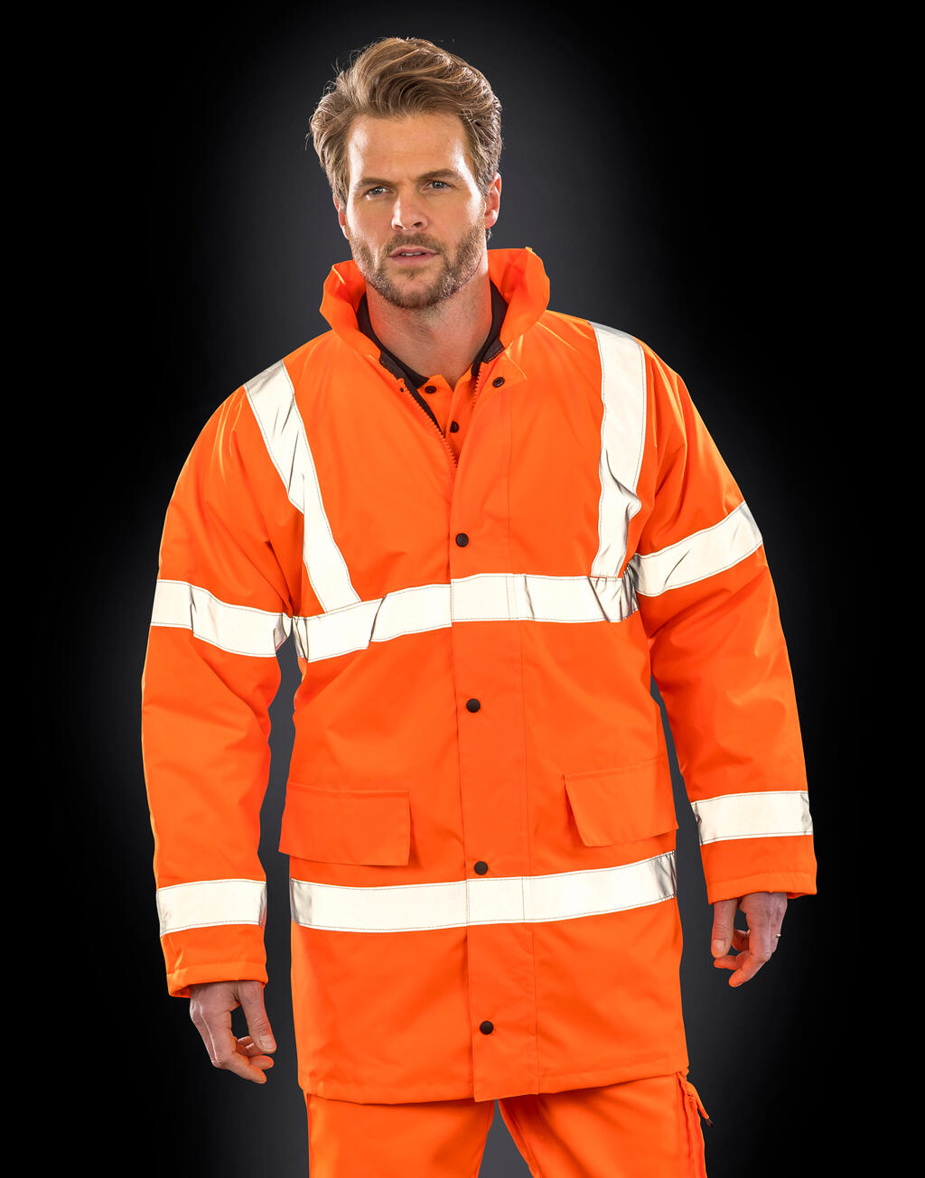 Result Safe-Guard Core Hi-Vis Motorway Coat