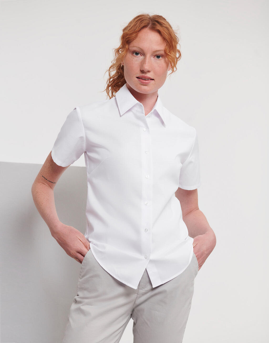 Russell Collection Ladies’ Classic Oxford Shirt