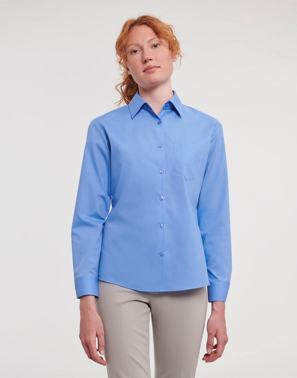 Russell Collection Ladies’ LS Poplin Shirt