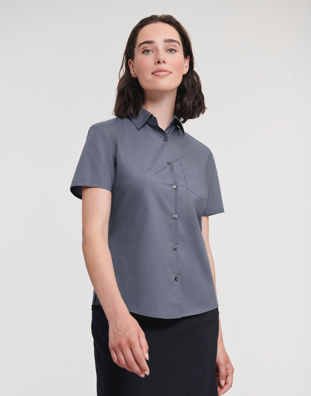 Russell Collection Ladies’ Poplin Shirt