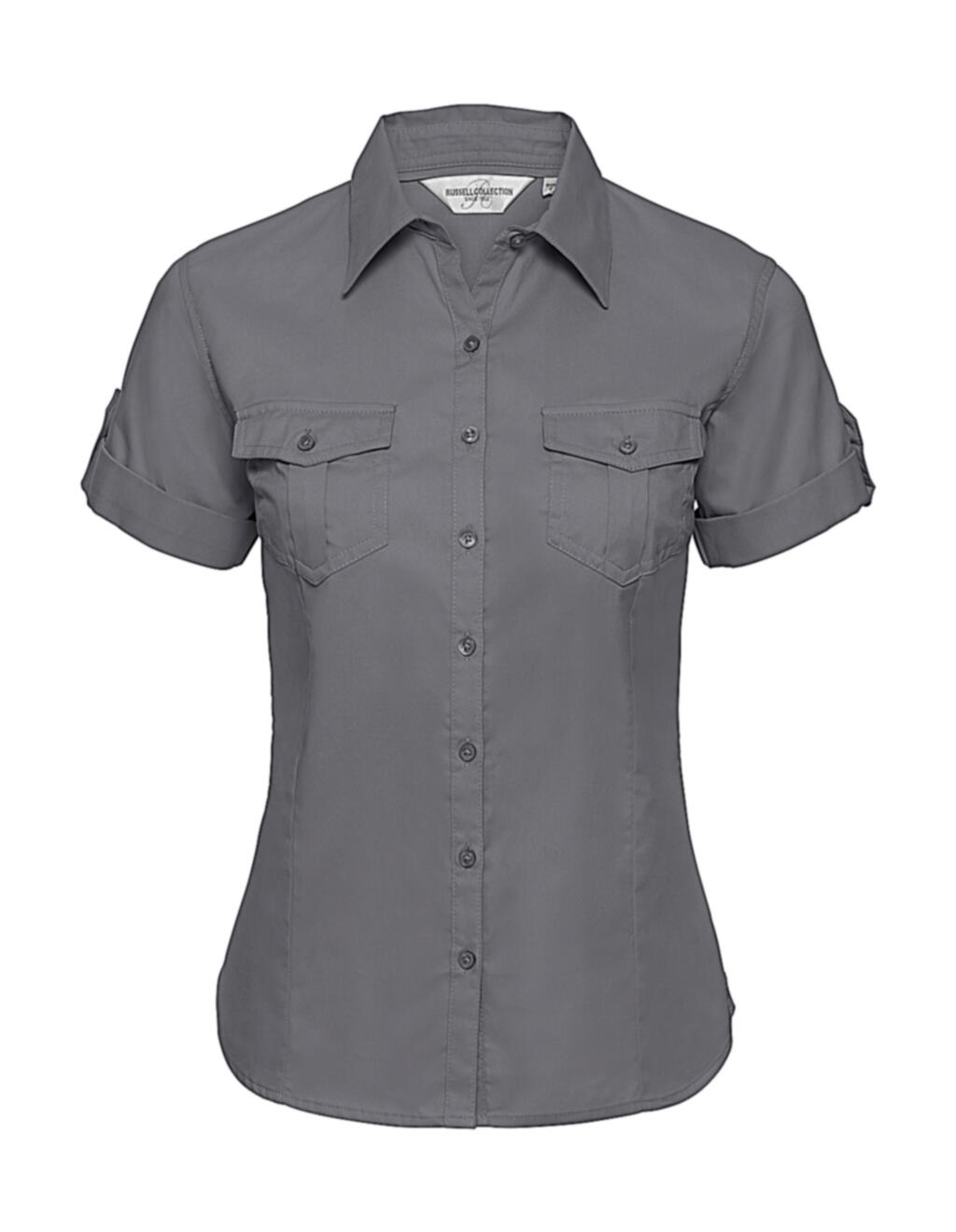 Russell Collection Ladies’ Roll Sleeve Shirt