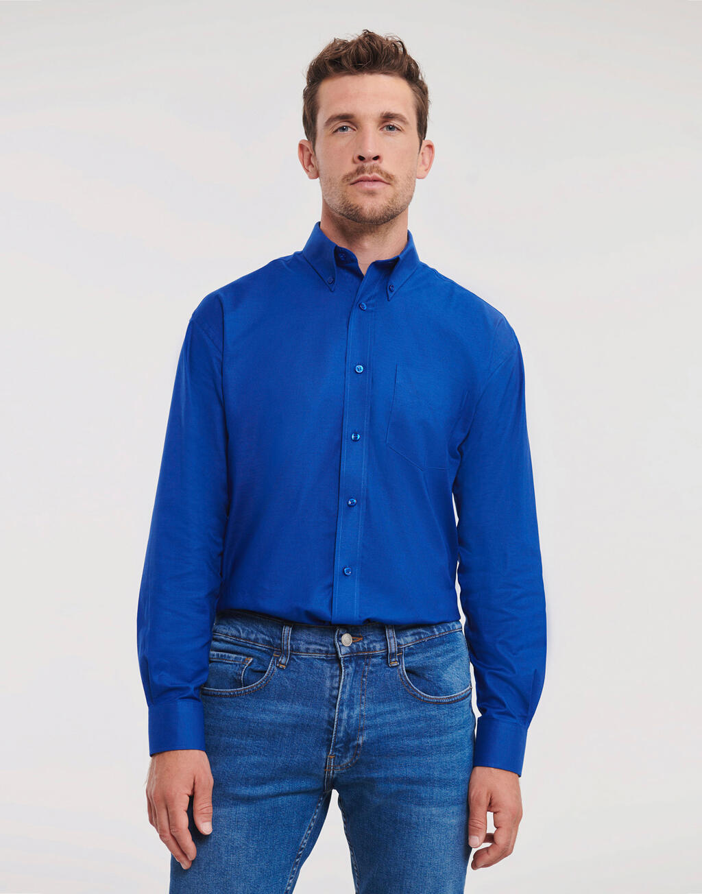 Russell Collection Oxford Shirt LS