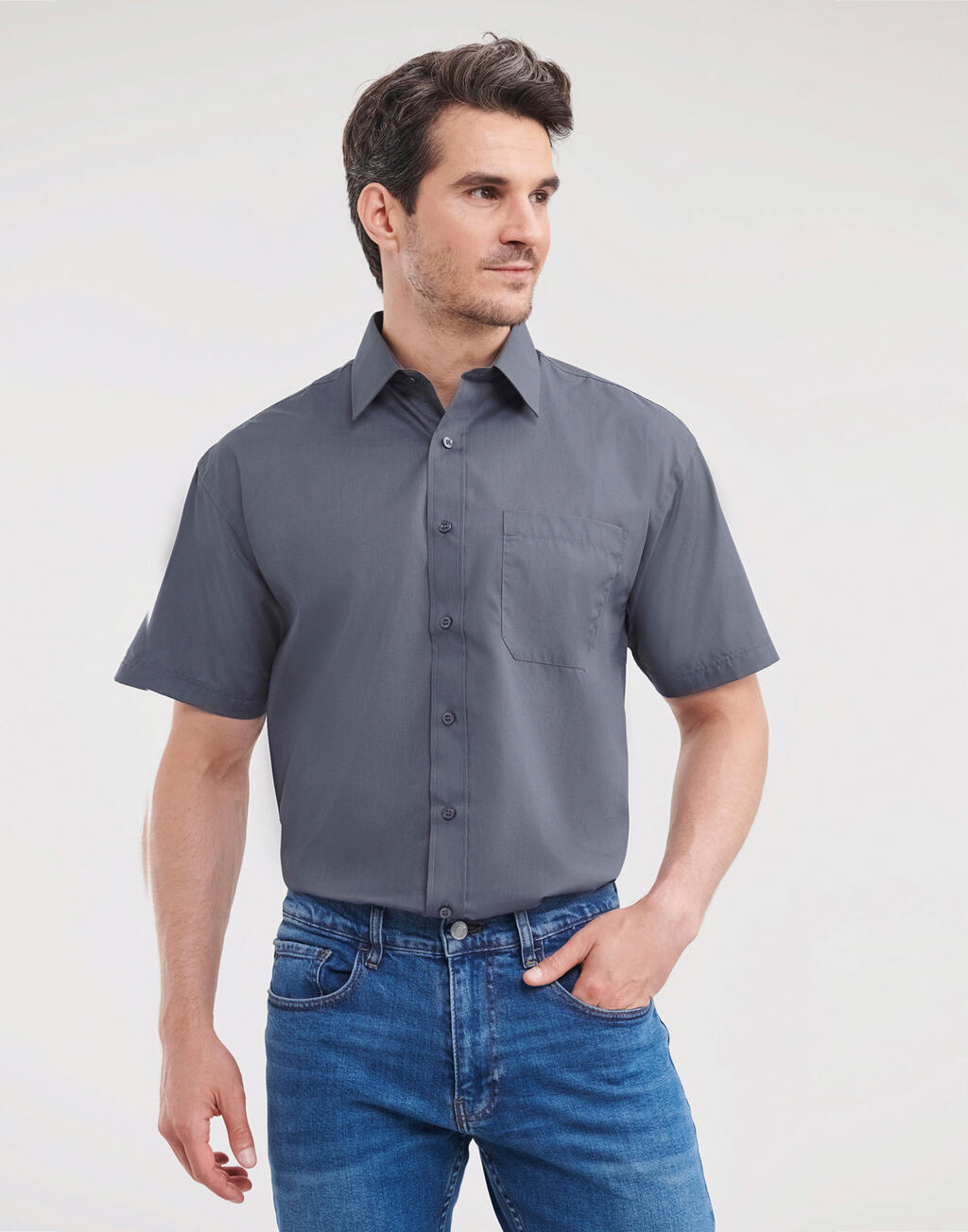 Russell Collection Poplin Shirt