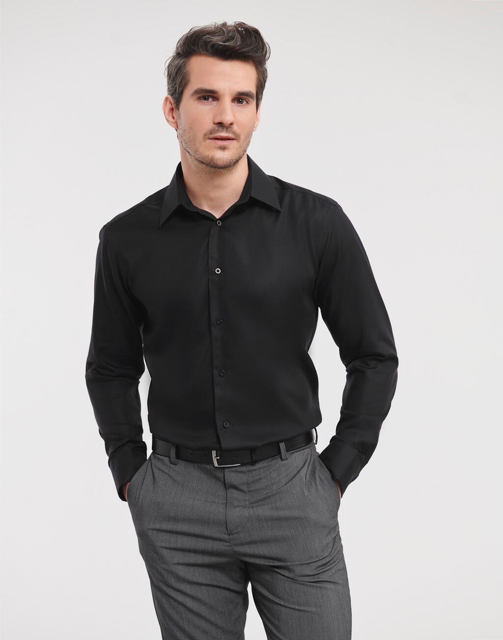 Russell Collection Tailored Ultimate Non-iron Shirt LS